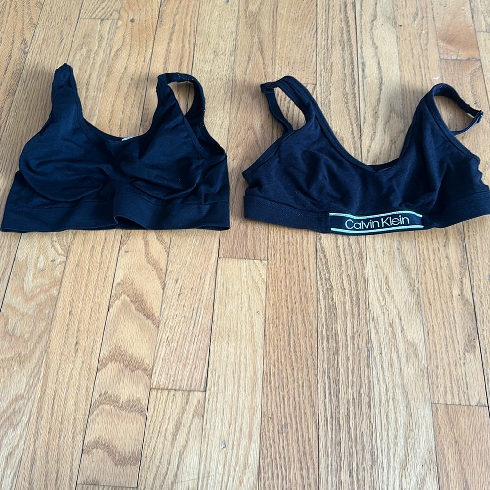 Two Black Bras Size Small